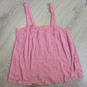 Wild‎ Skye Pink Lace Trim Women's Top